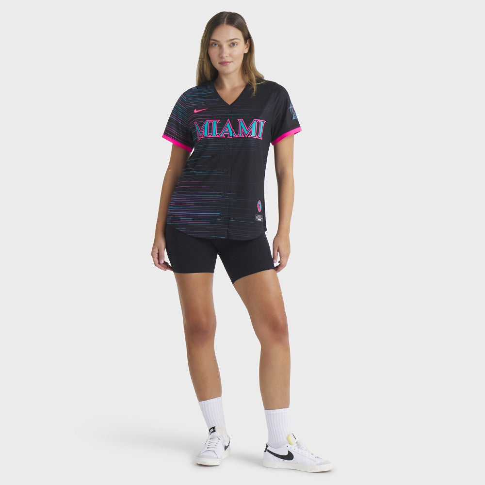 Miami Marlins Nike Women's 2025 City Connect Limited Jersey - MLB Jerseys