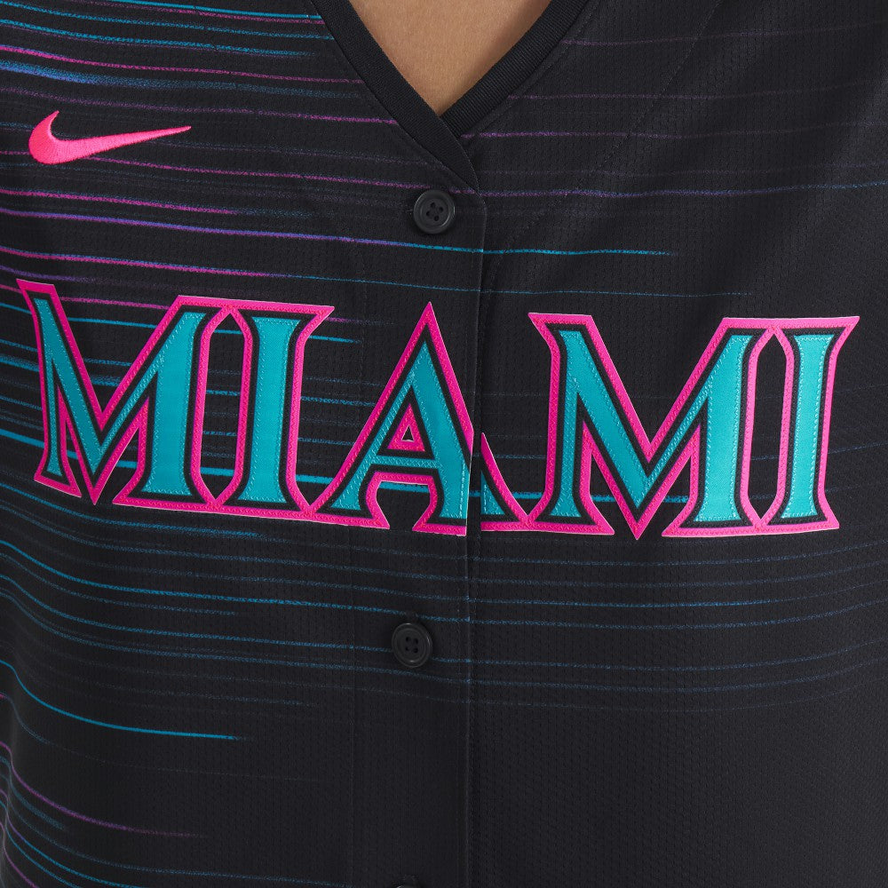 Miami Marlins Nike Women's 2025 City Connect Limited Jersey - MLB Jerseys
