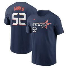Bryan Abreu Houston Astros Nike 2025 City Connect Fuse Name & Number T-Shirt - MLB T-shirts