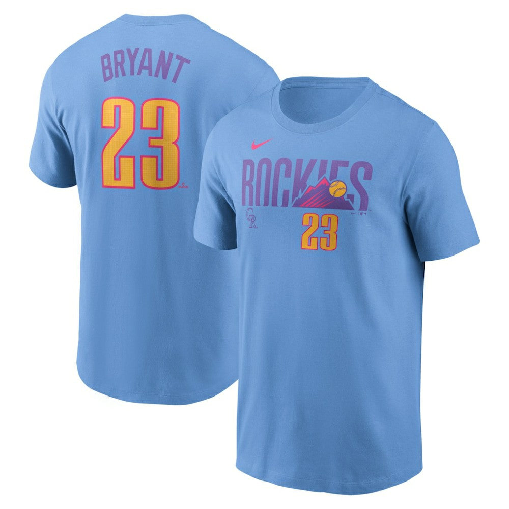 Kris Bryant Colorado Rockies Nike 2025 City Connect Fuse Name & Number T-Shirt - MLB T-shirts