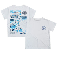 Manchester City Vive La Fete Youth Impressions Artwork T-Shirt