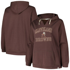 Cleveland Browns '47 Women's Plus Size Clarity Kennedy Pullover Hoodie | NFL Near me