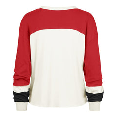 San Francisco 49ers '47 Women's Plus Size Double Header Curve Toni Long Sleeve T-Shirt | NFL Hot