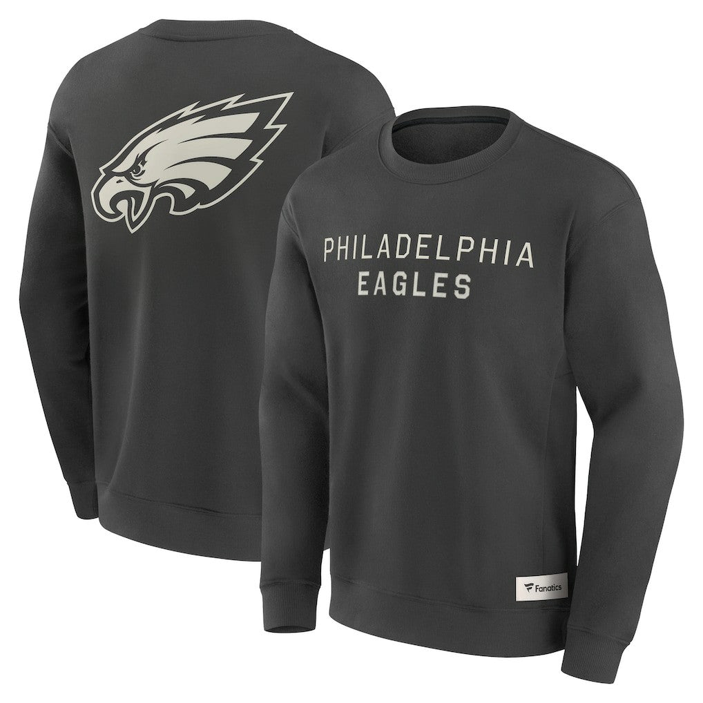 Philadelphia Eagles Elements Future Ground Lettering Pullover Sweatshirt | NFL Discount