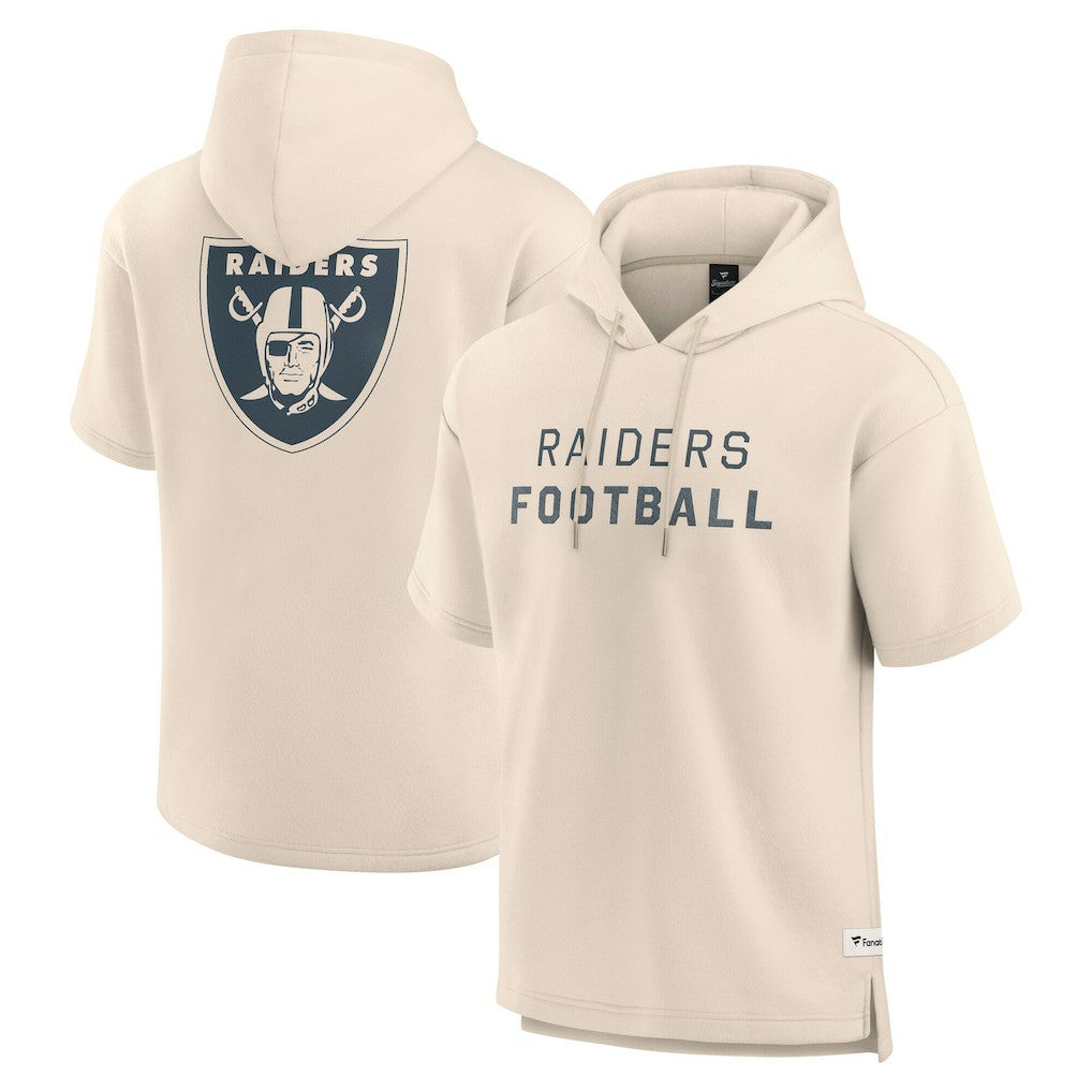 Las Vegas Raiders Elements Future Ground Lettering Short Sleeve Pullover Hoodie | NFL Online