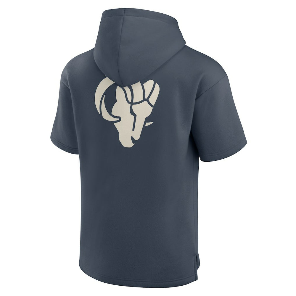 Los Angeles Rams Elements Future Ground Lettering Short Sleeve Pullover Hoodie | NFL US