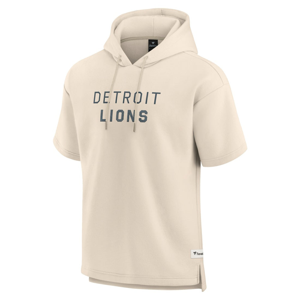Detroit Lions Elements Future Ground Lettering Short Sleeve Pullover Hoodie | NFL New