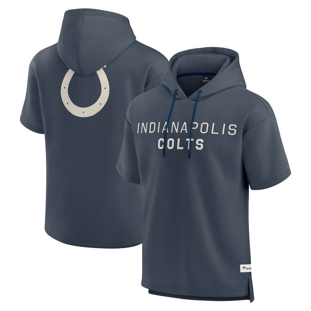 Indianapolis Colts Elements Future Ground Lettering Short Sleeve Pullover Hoodie | NFL Discount