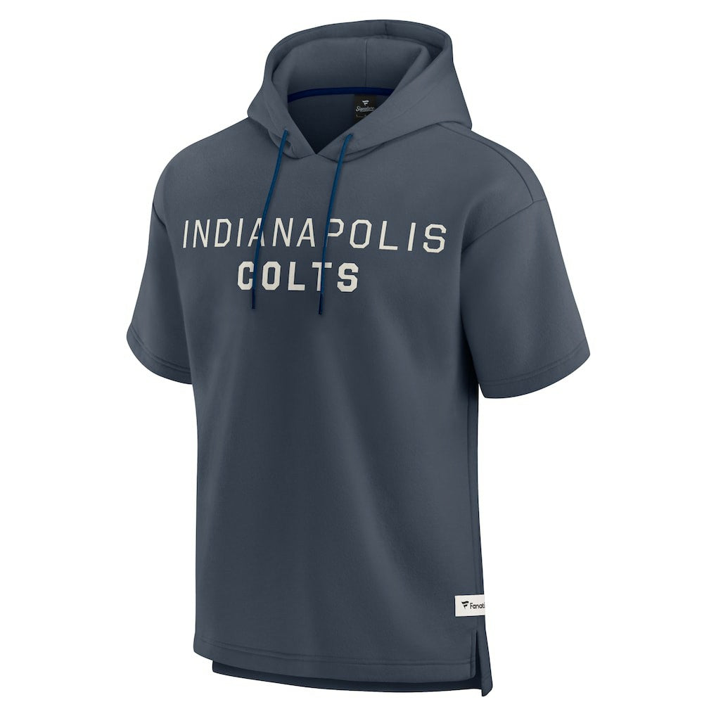 Indianapolis Colts Elements Future Ground Lettering Short Sleeve Pullover Hoodie | NFL Discount