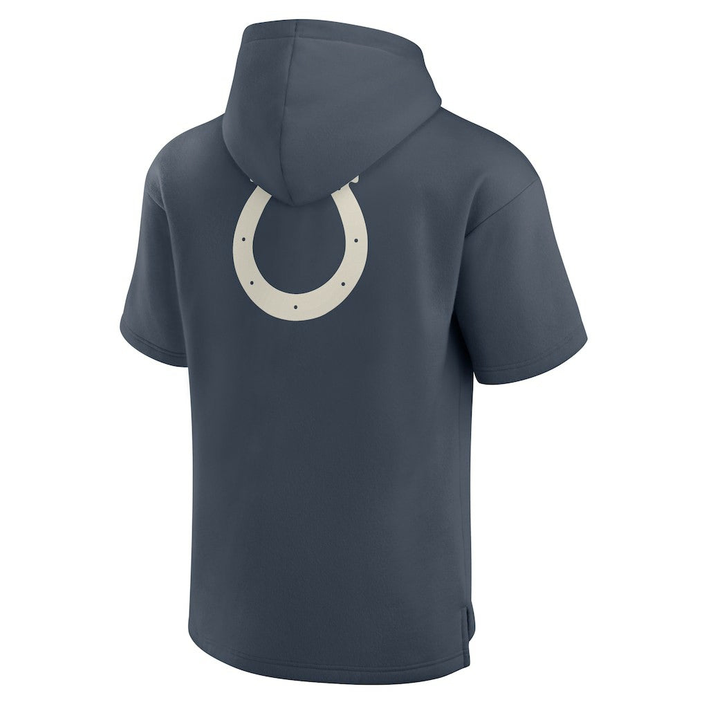 Indianapolis Colts Elements Future Ground Lettering Short Sleeve Pullover Hoodie | NFL Discount