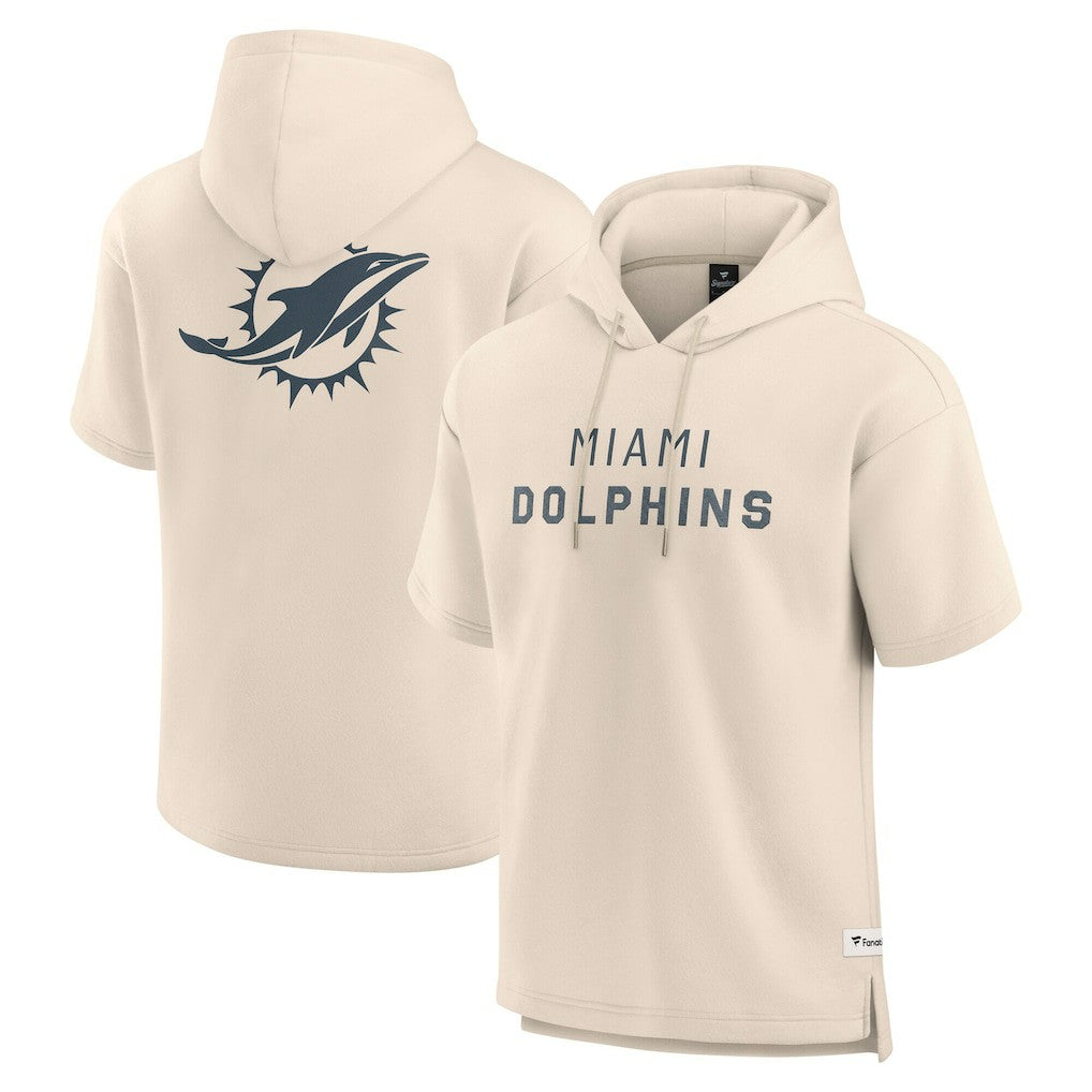 Miami Dolphins Elements Future Ground Lettering Short Sleeve Pullover Hoodie | NFL Near me