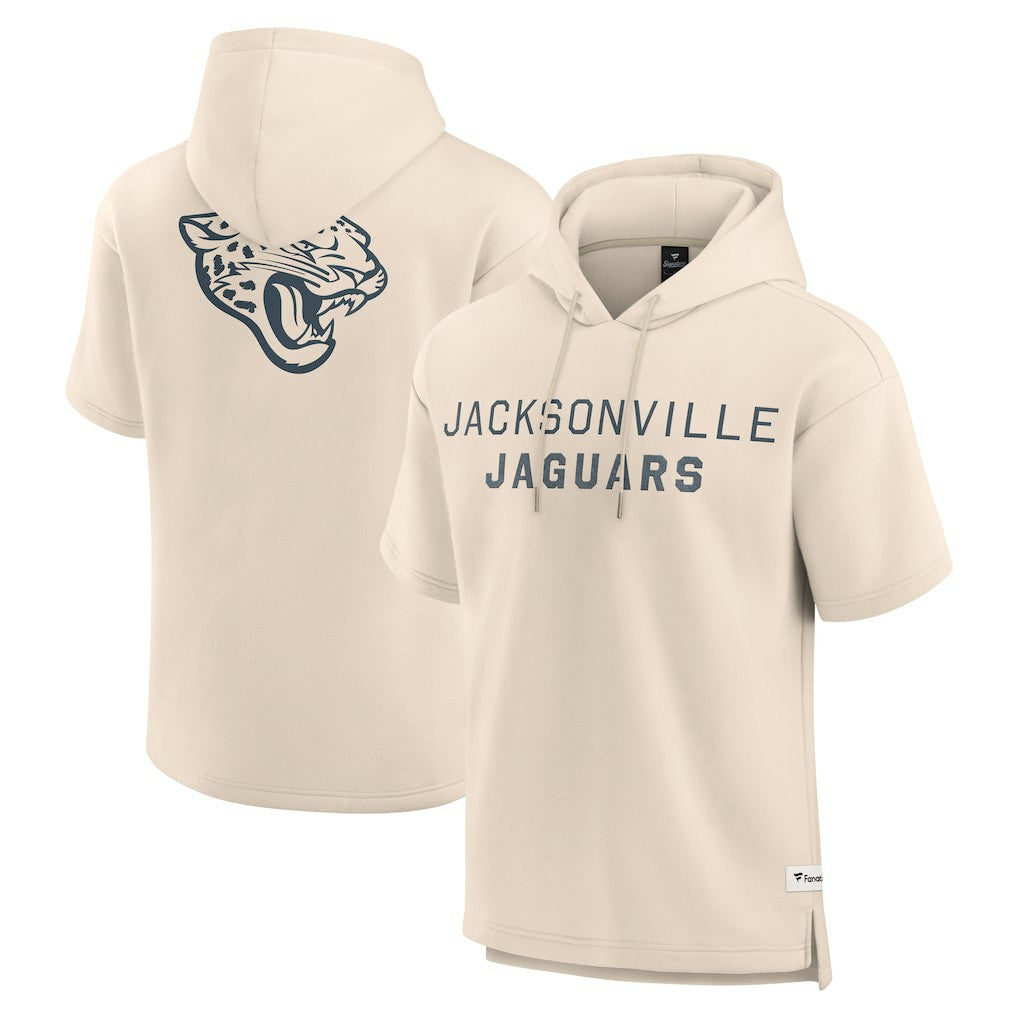 Jacksonville Jaguars Elements Future Ground Lettering Short Sleeve Pullover Hoodie | NFL Online