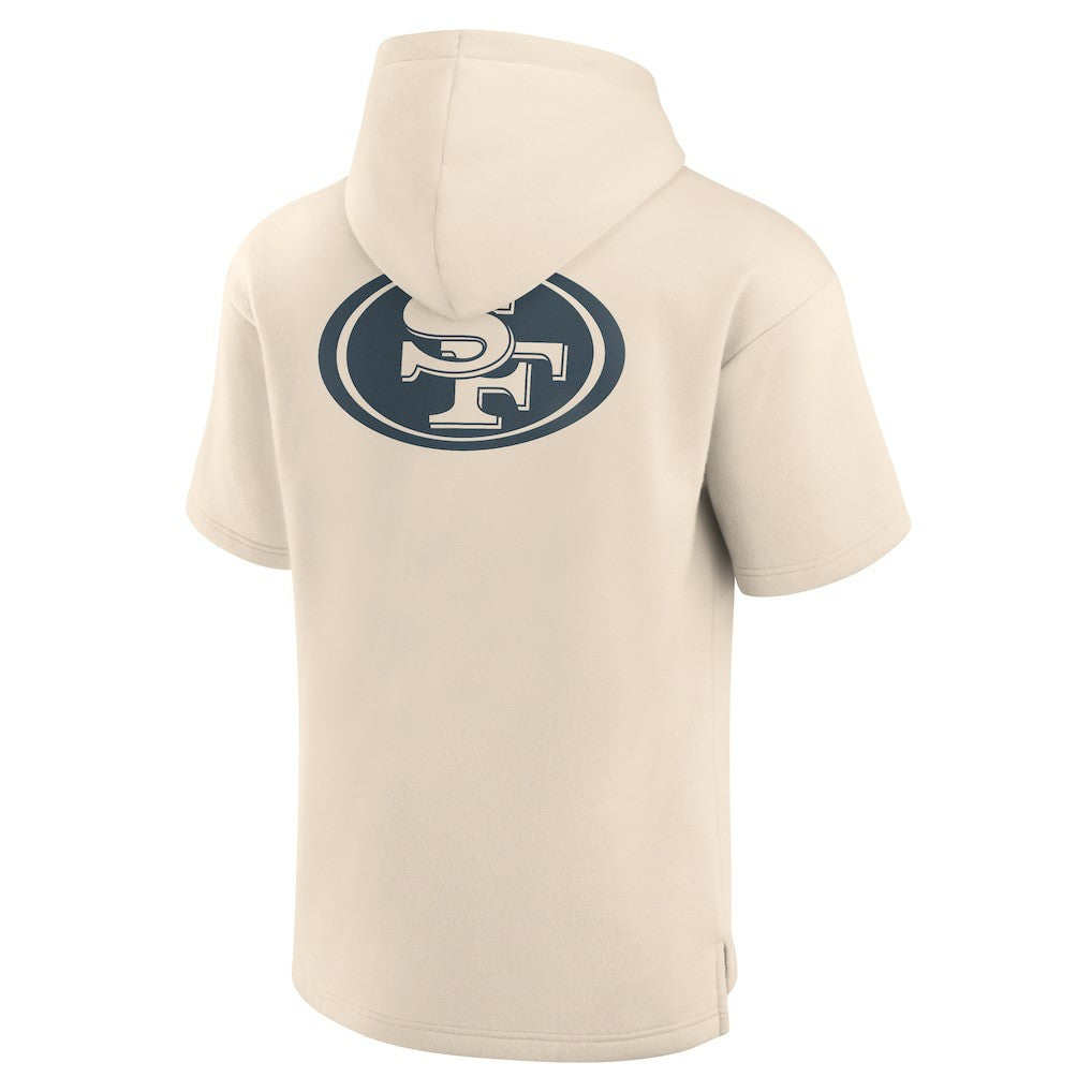 San Francisco 49ers Elements Future Ground Lettering Short Sleeve Pullover Hoodie | NFL Outlet
