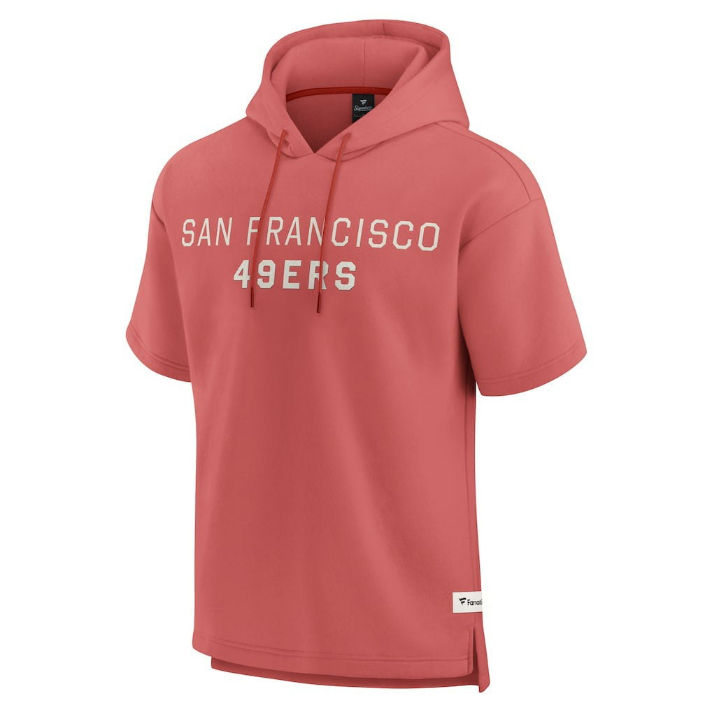 San Francisco 49ers Elements Future Ground Lettering Short Sleeve Pullover Hoodie | NFL Discount