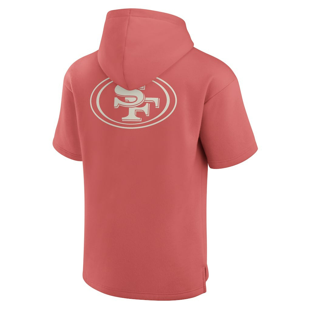 San Francisco 49ers Elements Future Ground Lettering Short Sleeve Pullover Hoodie | NFL Discount