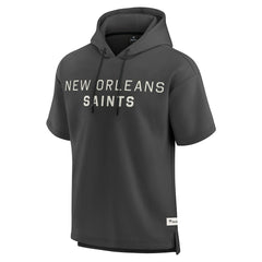New Orleans Saints Elements Future Ground Lettering Short Sleeve Pullover Hoodie | NFL Hot