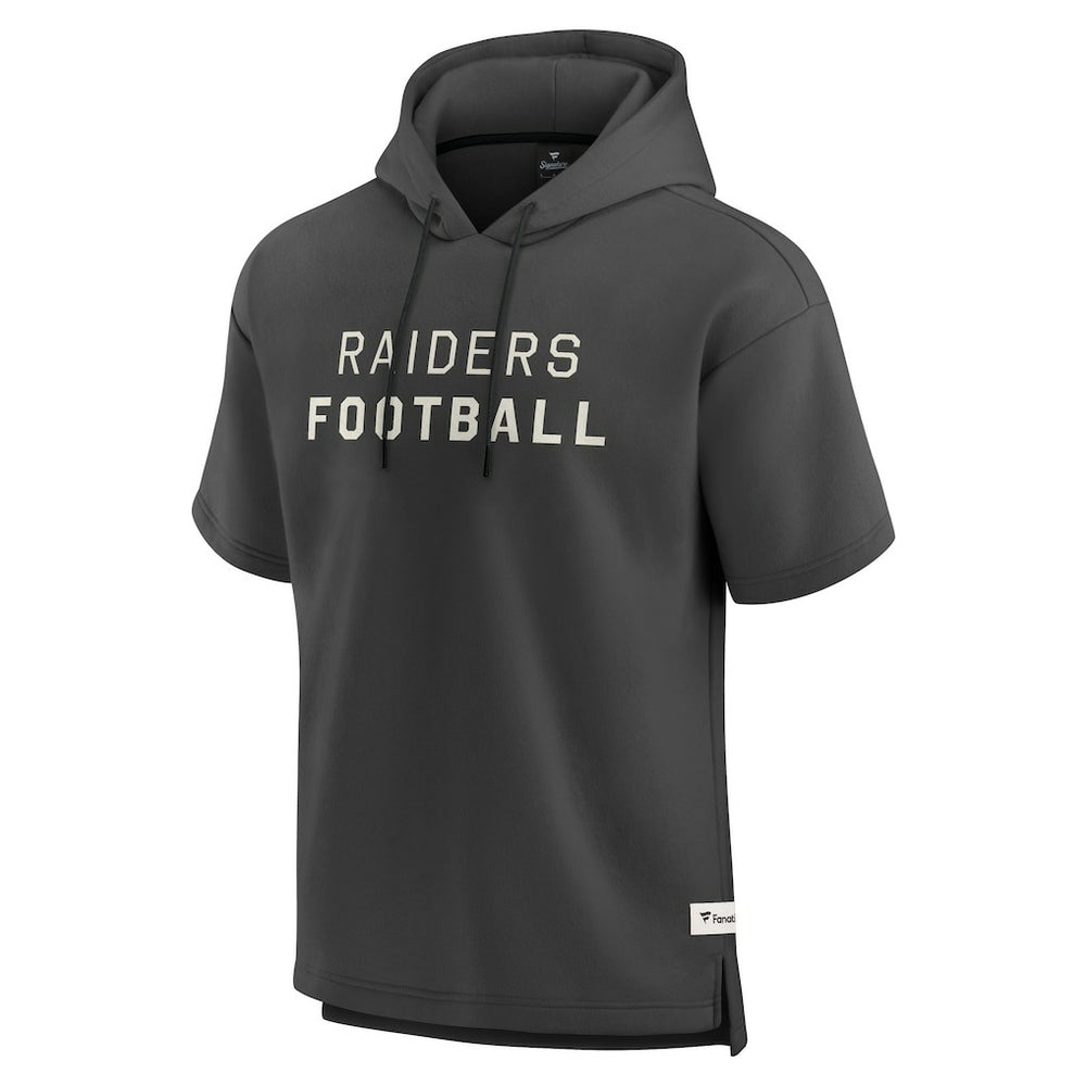 Las Vegas Raiders Elements Future Ground Lettering Short Sleeve Pullover Hoodie | NFL On sale