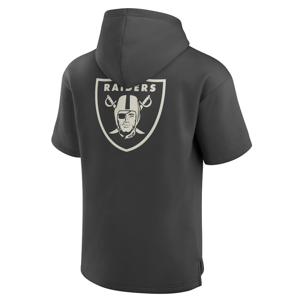 Las Vegas Raiders Elements Future Ground Lettering Short Sleeve Pullover Hoodie | NFL On sale