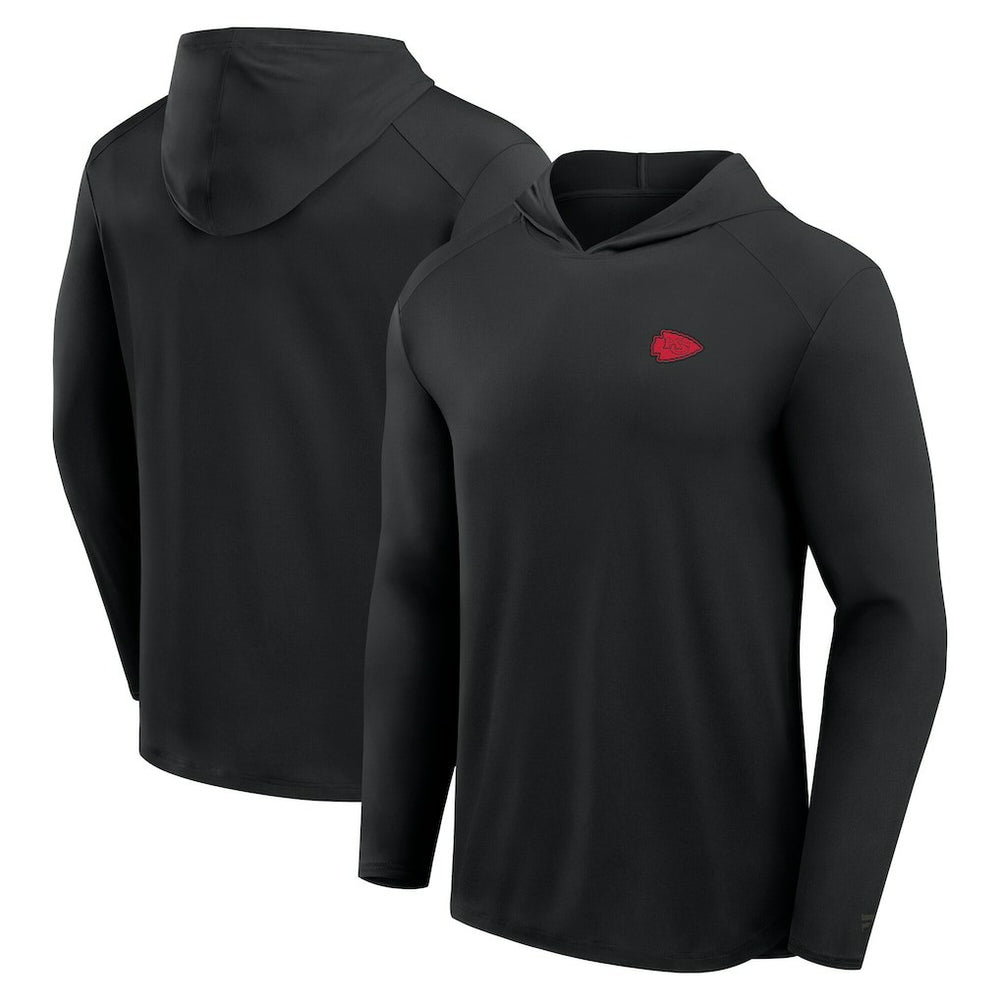 Kansas City Chiefs Front Office Power Mono Long Sleeve Hoodie T-Shirt | NFL Discount