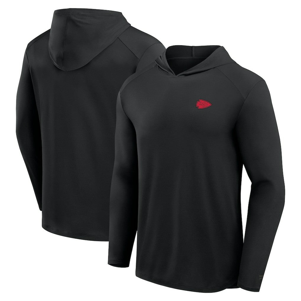 Kansas City Chiefs Front Office Power Mono Long Sleeve Hoodie T-Shirt | NFL Discount
