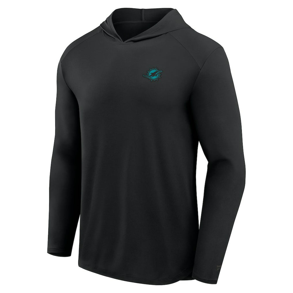 Miami Dolphins Front Office Power Mono Long Sleeve Hoodie T-Shirt | NFL Discount