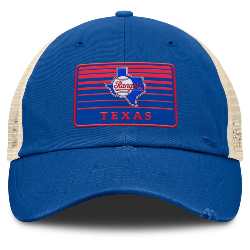 Texas Rangers Fanatics Cooperstown Collection Eastbound Mesh Adjustable Hat - MLB Hats