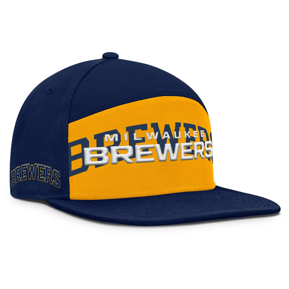 Milwaukee Brewers Fanatics Clubhouse Splitter Snapback Hat - MLB Hats