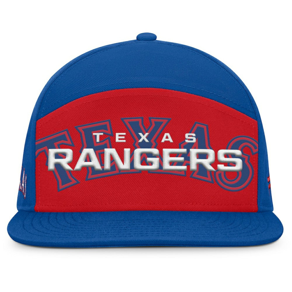 Texas Rangers Fanatics Clubhouse Splitter Snapback Hat - MLB Hats