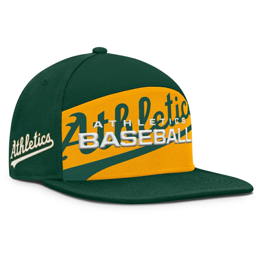 Athletics Fanatics Clubhouse Splitter Snapback Hat - MLB Hats
