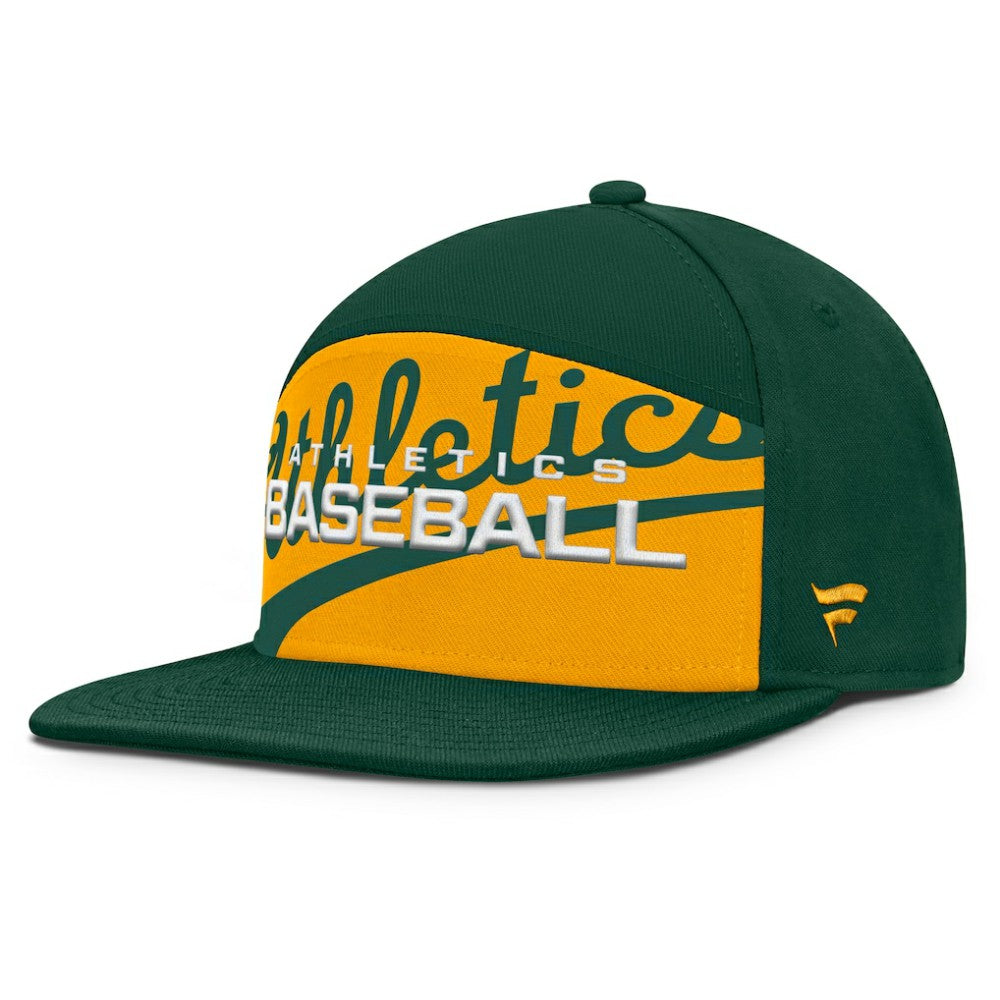 Athletics Fanatics Clubhouse Splitter Snapback Hat - MLB Hats