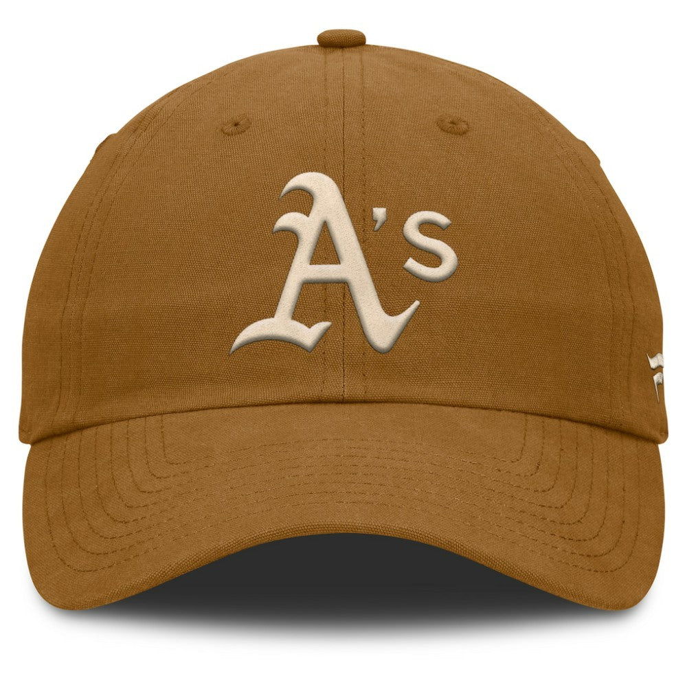 Athletics Fanatics Act Natural Chopper Adjustable Hat - MLB Hats