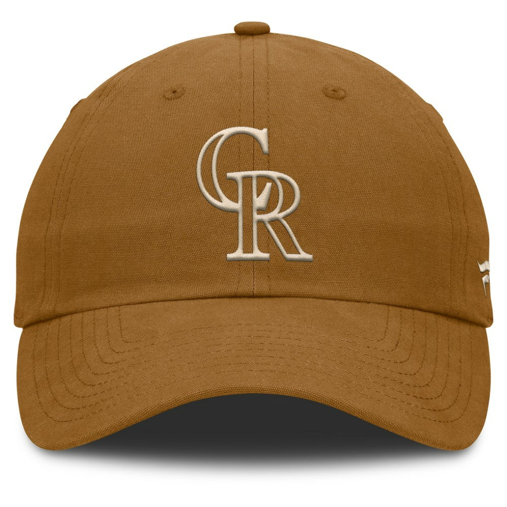 Colorado Rockies Fanatics Act Natural Chopper Adjustable Hat - MLB Hats