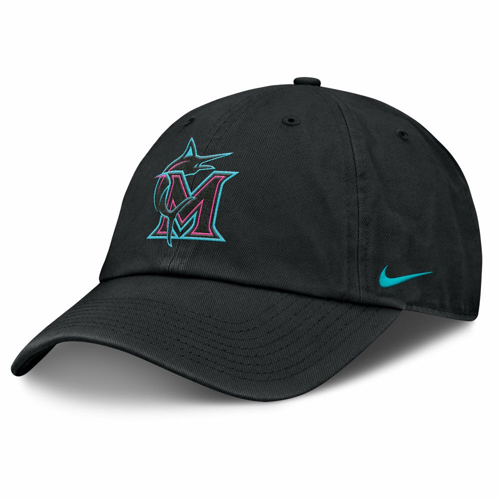 Miami Marlins Nike Unisex 2025 City Connect Club Adjustable Hat - MLB Hats