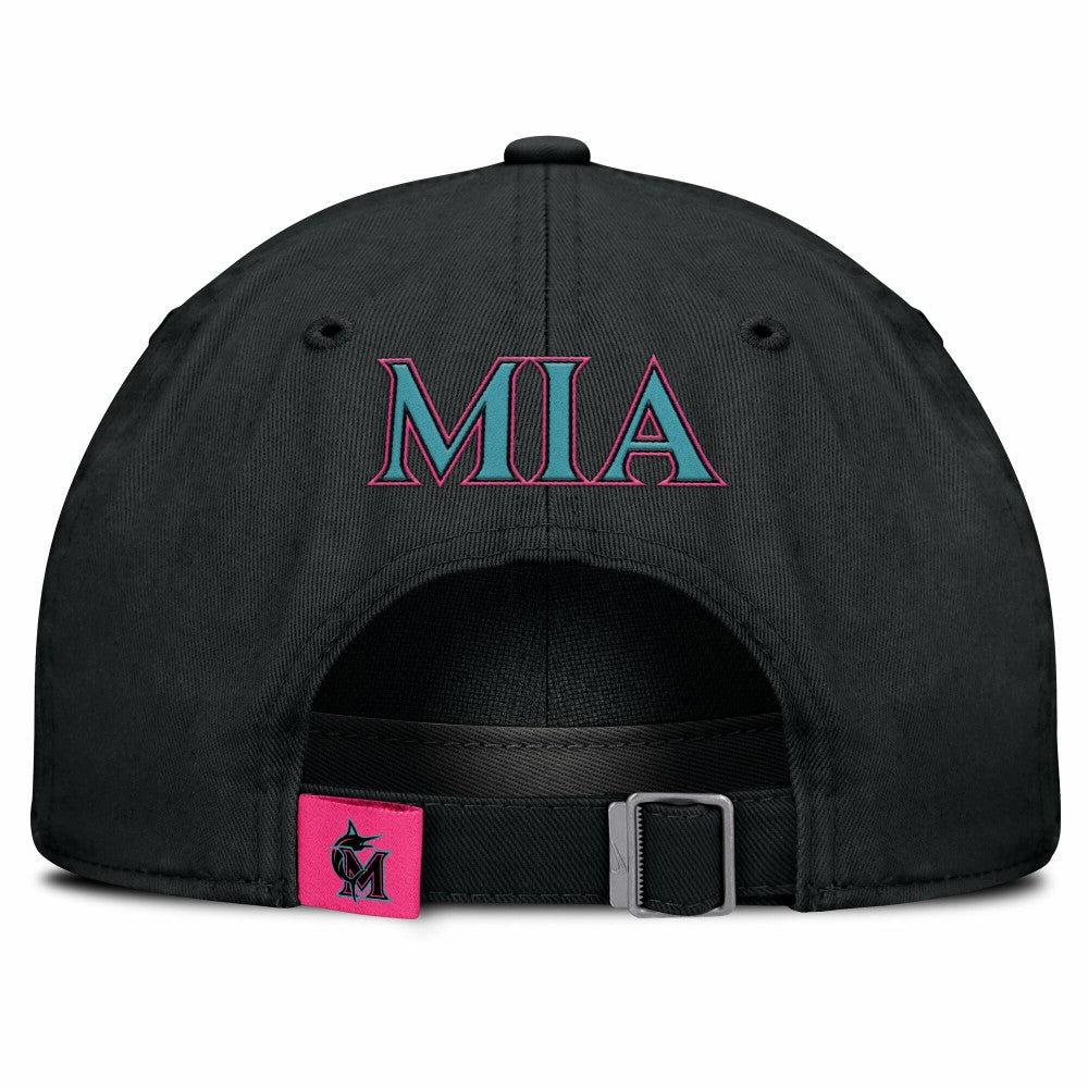 Miami Marlins Nike Unisex 2025 City Connect Club Adjustable Hat - MLB Hats