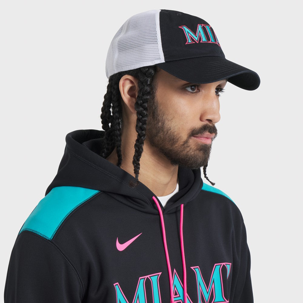 Miami Marlins Nike Unisex 2025 City Connect Trucker Adjustable Hat - MLB Hats