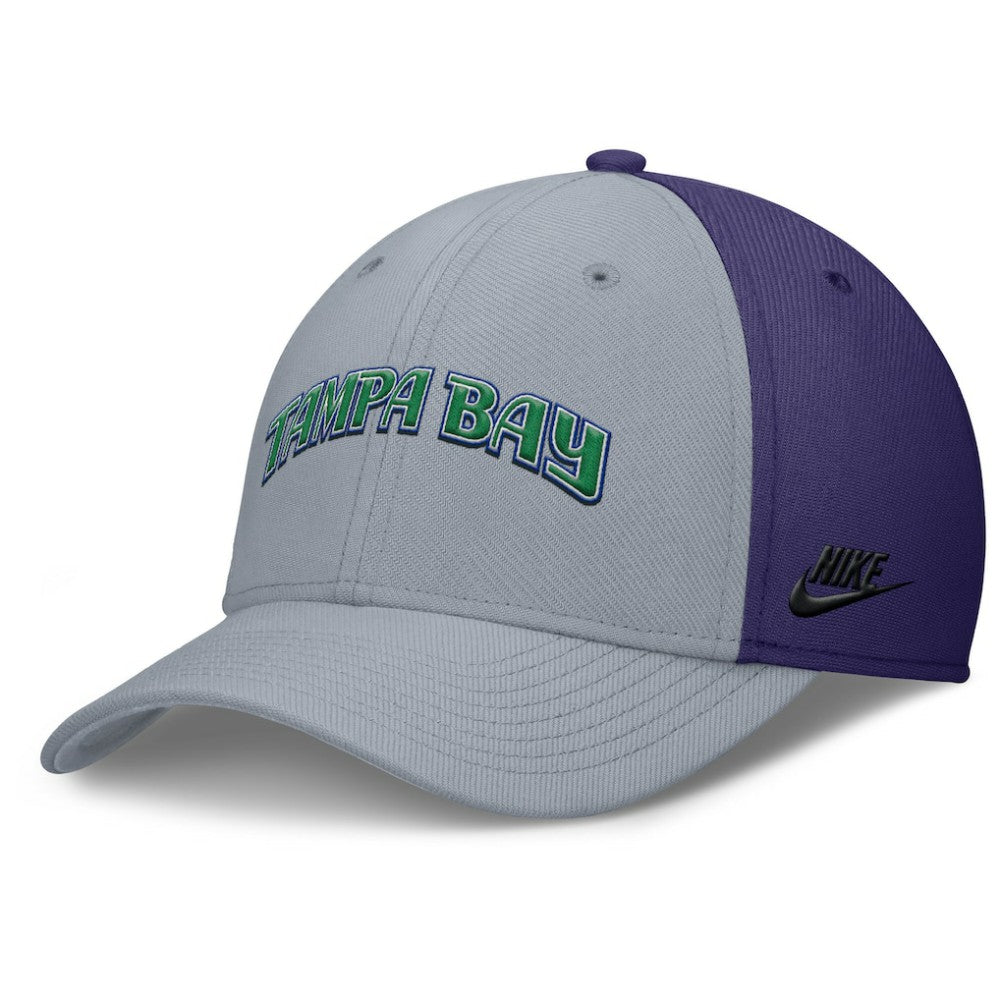 Tampa Bay Rays Nike Rise Swoosh Performance Flex Hat - MLB Hats