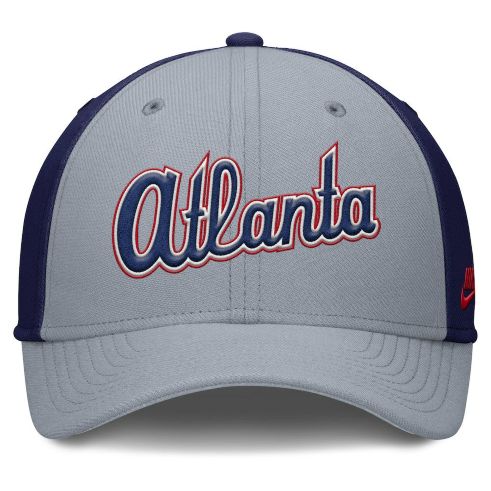 Atlanta Braves Nike Rise Swoosh Performance Flex Hat - MLB Hats