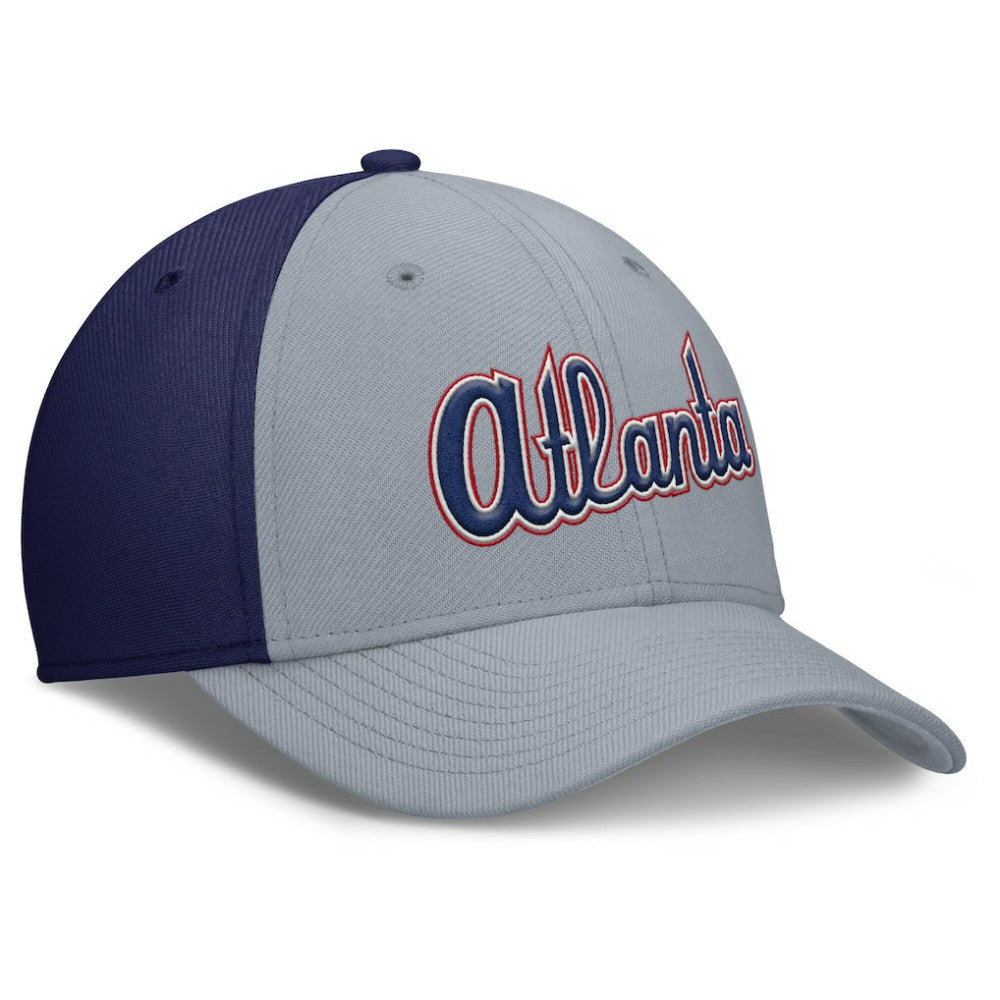 Atlanta Braves Nike Rise Swoosh Performance Flex Hat - MLB Hats