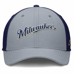 Milwaukee Brewers Nike Rise Swoosh Performance Flex Hat - MLB Hats