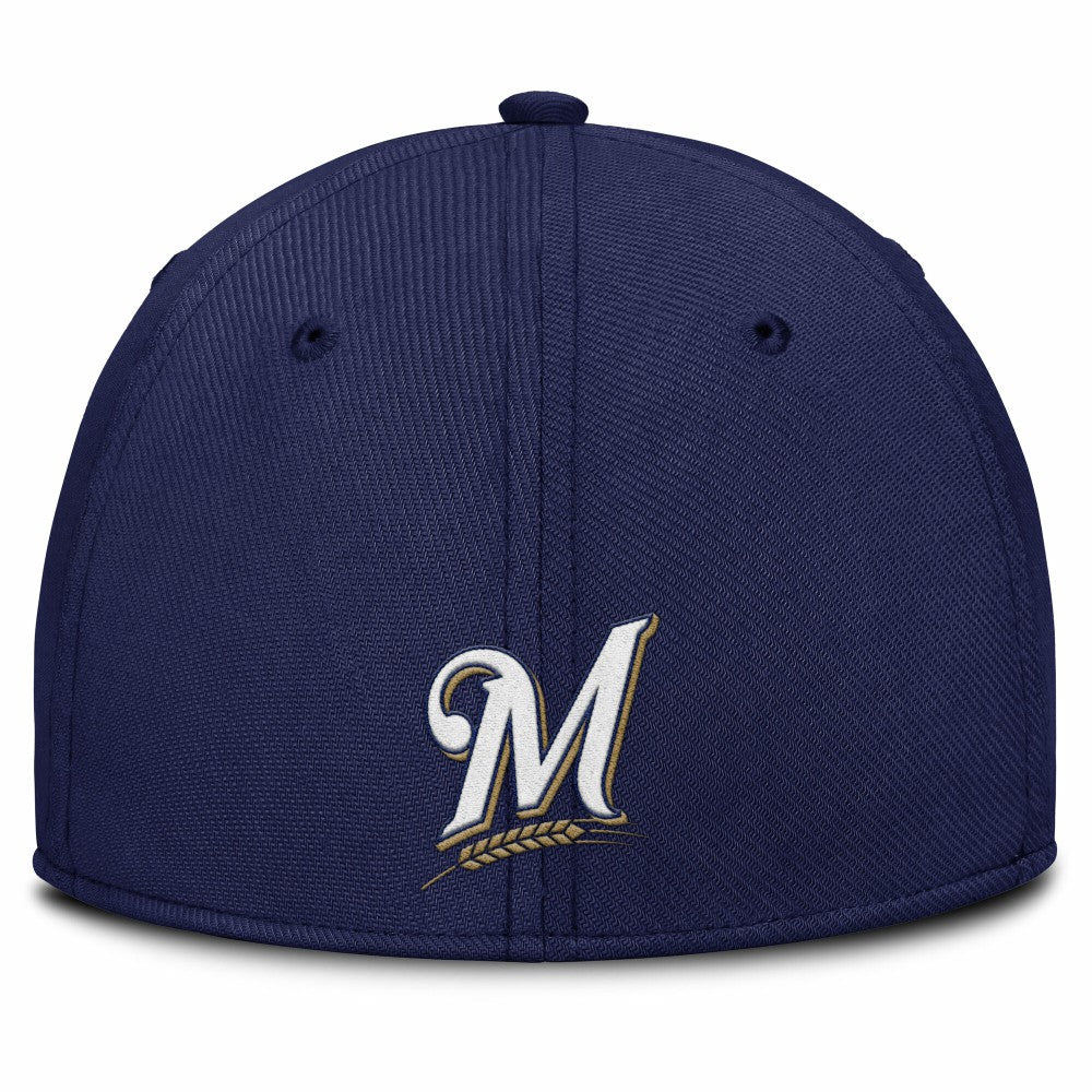 Milwaukee Brewers Nike Rise Swoosh Performance Flex Hat - MLB Hats
