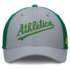 Athletics Nike Rise Swoosh Performance Flex Hat - MLB Hats