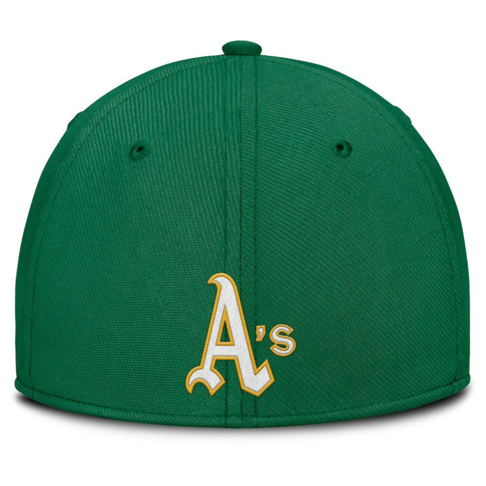 Athletics Nike Rise Swoosh Performance Flex Hat - MLB Hats