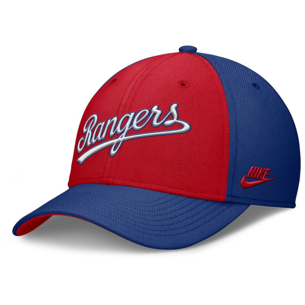 Texas Rangers Nike Rise Swoosh Performance Flex Hat - MLB Hats