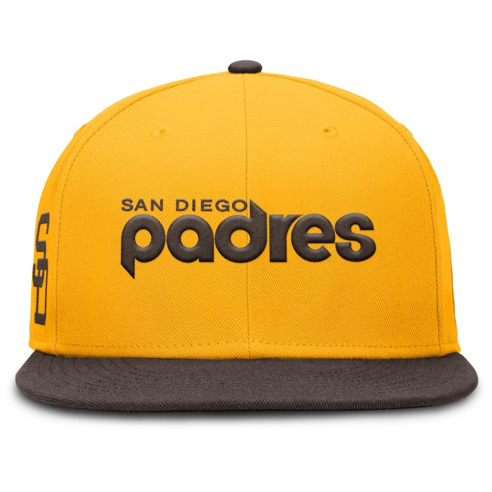San Diego Padres Nike Cooperstown Two-Tone Dri-FIT Round Bill True Fitted Hat - MLB Hats