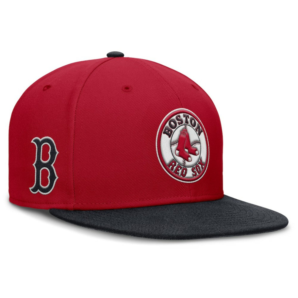 Boston Red Sox Nike Cooperstown Two-Tone Dri-FIT Round Bill True Fitted Hat - MLB Hats