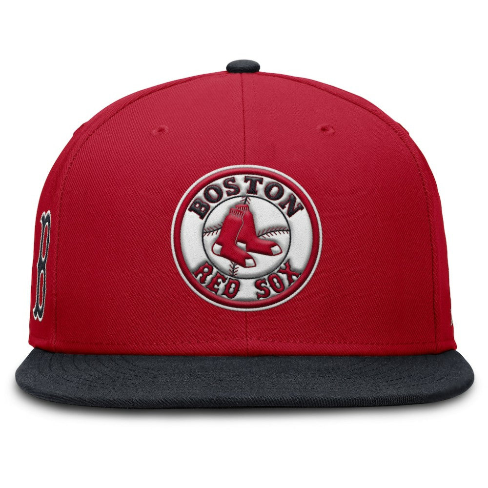 Boston Red Sox Nike Cooperstown Two-Tone Dri-FIT Round Bill True Fitted Hat - MLB Hats