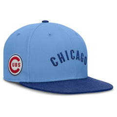 Chicago Cubs Nike Cooperstown Two-Tone Dri-FIT Round Bill True Fitted Hat - MLB Hats