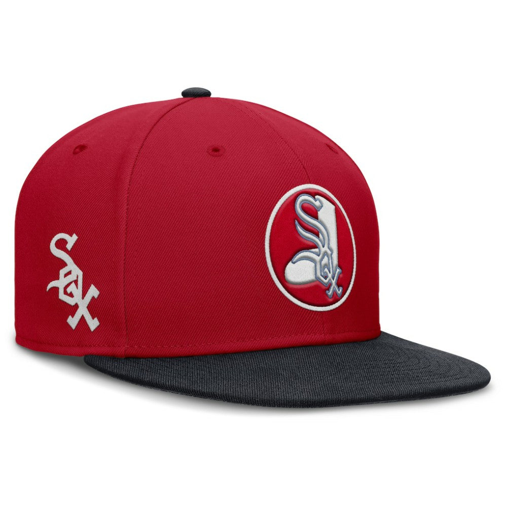 Chicago White Sox Nike Cooperstown Two-Tone Dri-FIT Round Bill True Fitted Hat - MLB Hats