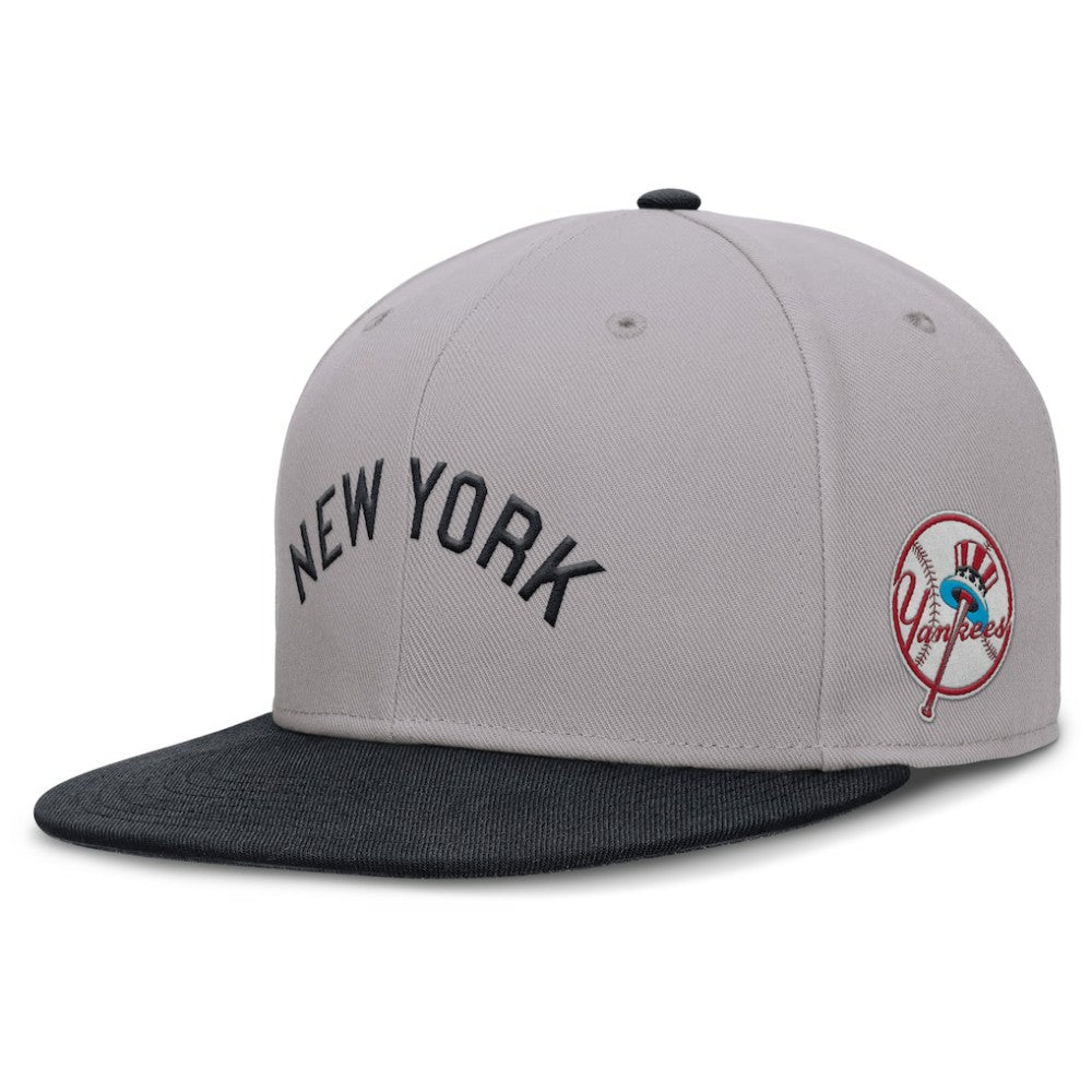 New York Yankees Nike Cooperstown Two-Tone Dri-FIT Round Bill True Fitted Hat - MLB Hats