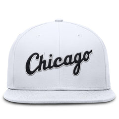 Chicago White Sox Nike Wordmark Dri-FIT Round Bill True Fitted Hat - MLB Hats